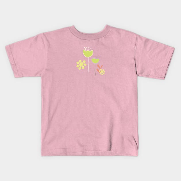 Garden Whimsy. Kids T-Shirt by SalsySafrano